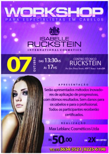 WORKSHOP PARA ESPECIALISTAS EM CABELOS