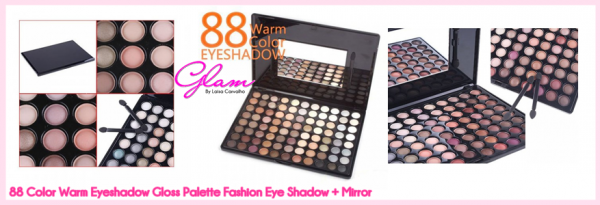 88 Color Warm Eyeshadow Pallete + Espelho